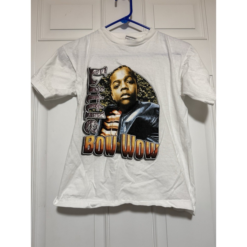 Vintage‎ 2000s White Lil Bow Wow Kids Shirt Youth 14/16 Rap Tee Y2K